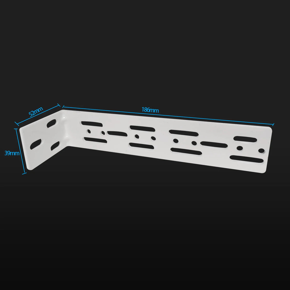 rideau électrique moderne support mural blanc vis fixations 48mm 35mm plat fonctionnel