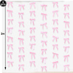 rideau frisé rose blanc arcs festif mariage anniversaire révélation sexe translucent clips