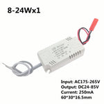 pilote led driver adhésif câble blanc noir 250ma 2540w 5075w 220v moderne fonctionnel