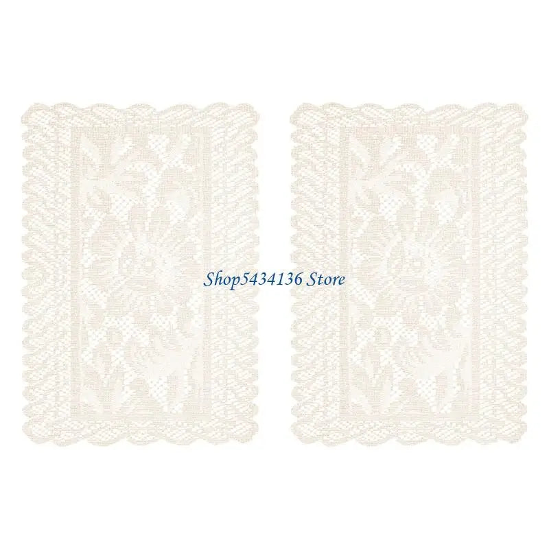 serviettes table dentelle blanc classique opacité réutilisable lavable machine table manger