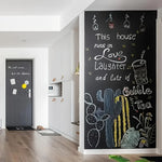 tableau noir effaçable sec autocollant mural avion motifs végétaux éducatifs enfants chambre