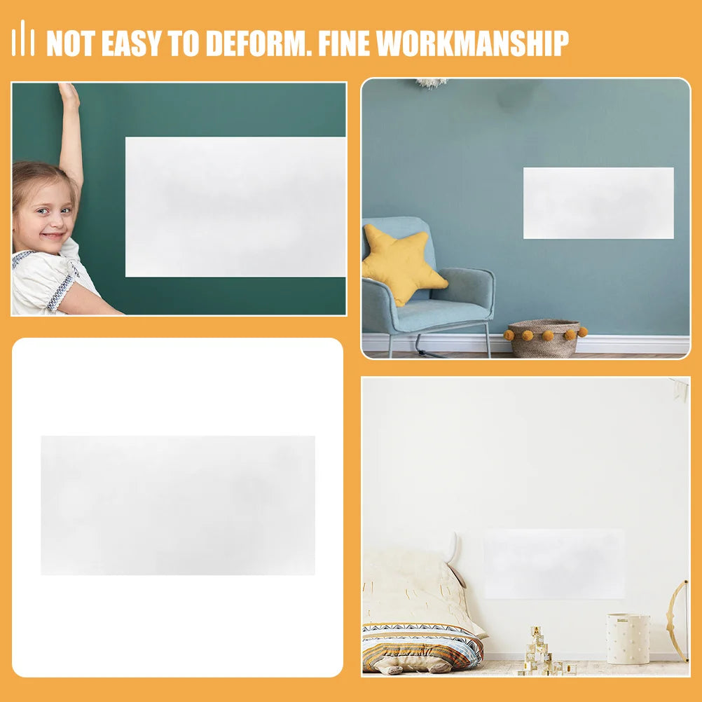 sticker tableau blanc effaçable sec 60cmx30cm adhésif papier blanc texture granulée minimaliste maisonécole