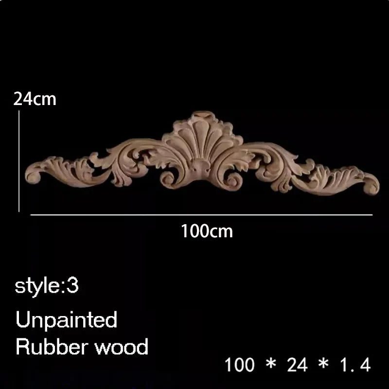ornement decoratif bois fleur sculpte naturel classique baroque noel valentin mariage halloween pâques anniversaire