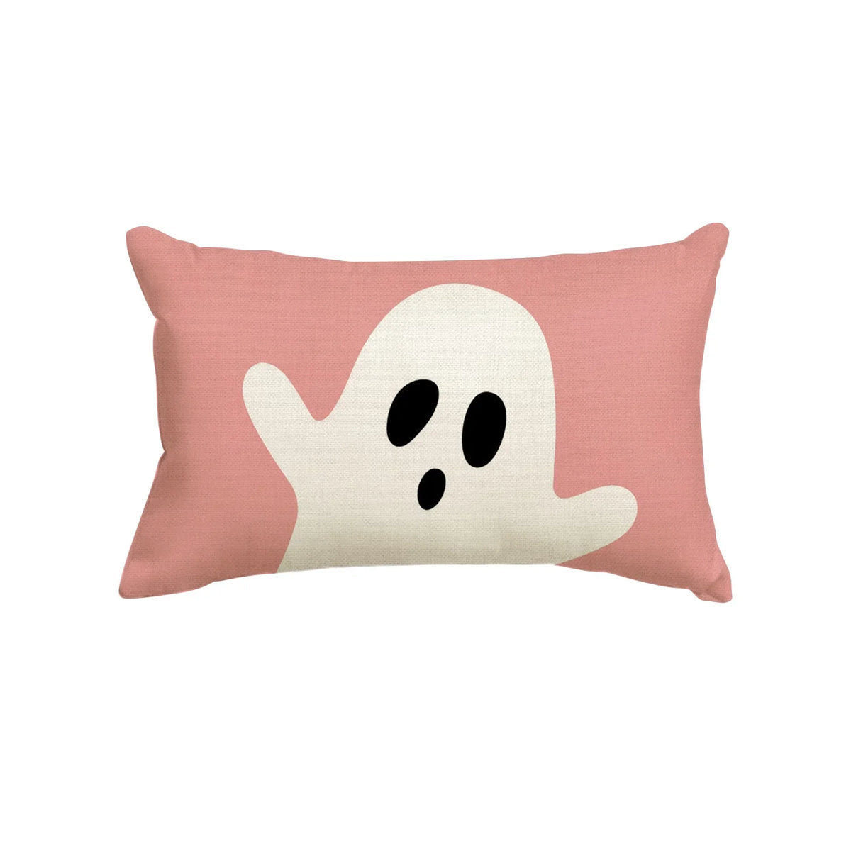 housses d'oreiller fantômes imprimées décoration halloween noires blanches adhésives maison hospitalières