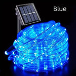 guirlande lumineuse solaire vert moderne 100 led 12m clignotante extérieure