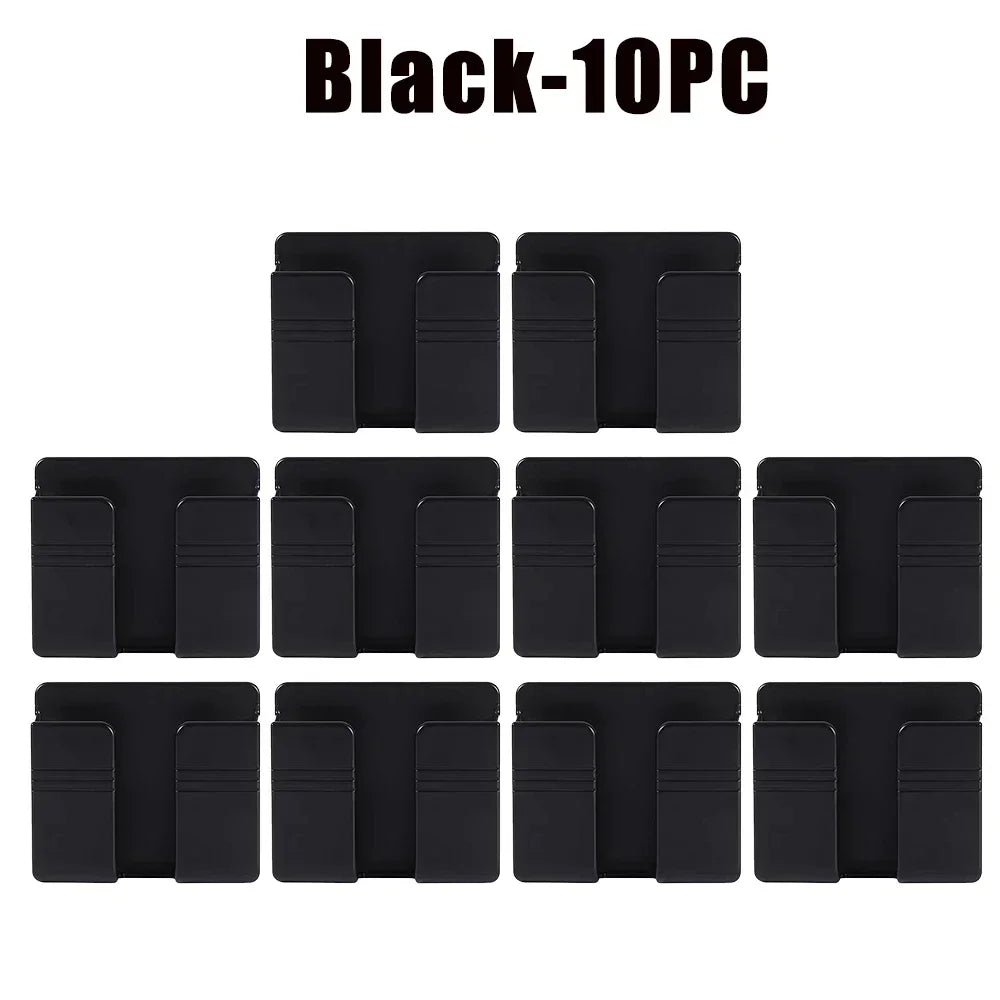 support téléphone portable blanc moderne adhésif rack stockage pratique suppléments