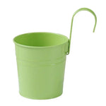 Pots fleurs suspendus modernes couleurs violet jaune rose bleu orange anneaux fixation