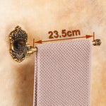 porte serviettes bronze ornements floraux porte savon porte papier classique serviette beige papier blanc