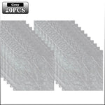 panneaux decoratifs marbre gris blanc adhesifs sol mur modernes pack 10 pieces