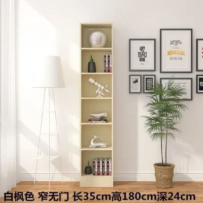 bibliothèque moderne bois multifonction porte unique simple rangement mur blanc noir