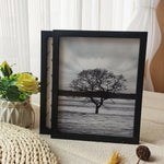 cadre photo bois naturel classique 10x15cm 15x20cm 20x59cm pièces texture arbre noir blanc