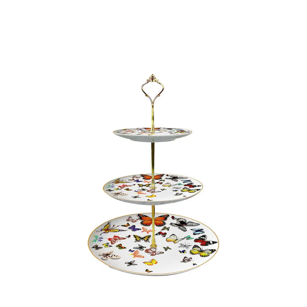 tasse assiette soucoupe motif papillons colorés os chinois élégante décoration thé blanc