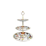 tasse assiette soucoupe motif papillons colorés os chinois élégante décoration thé blanc