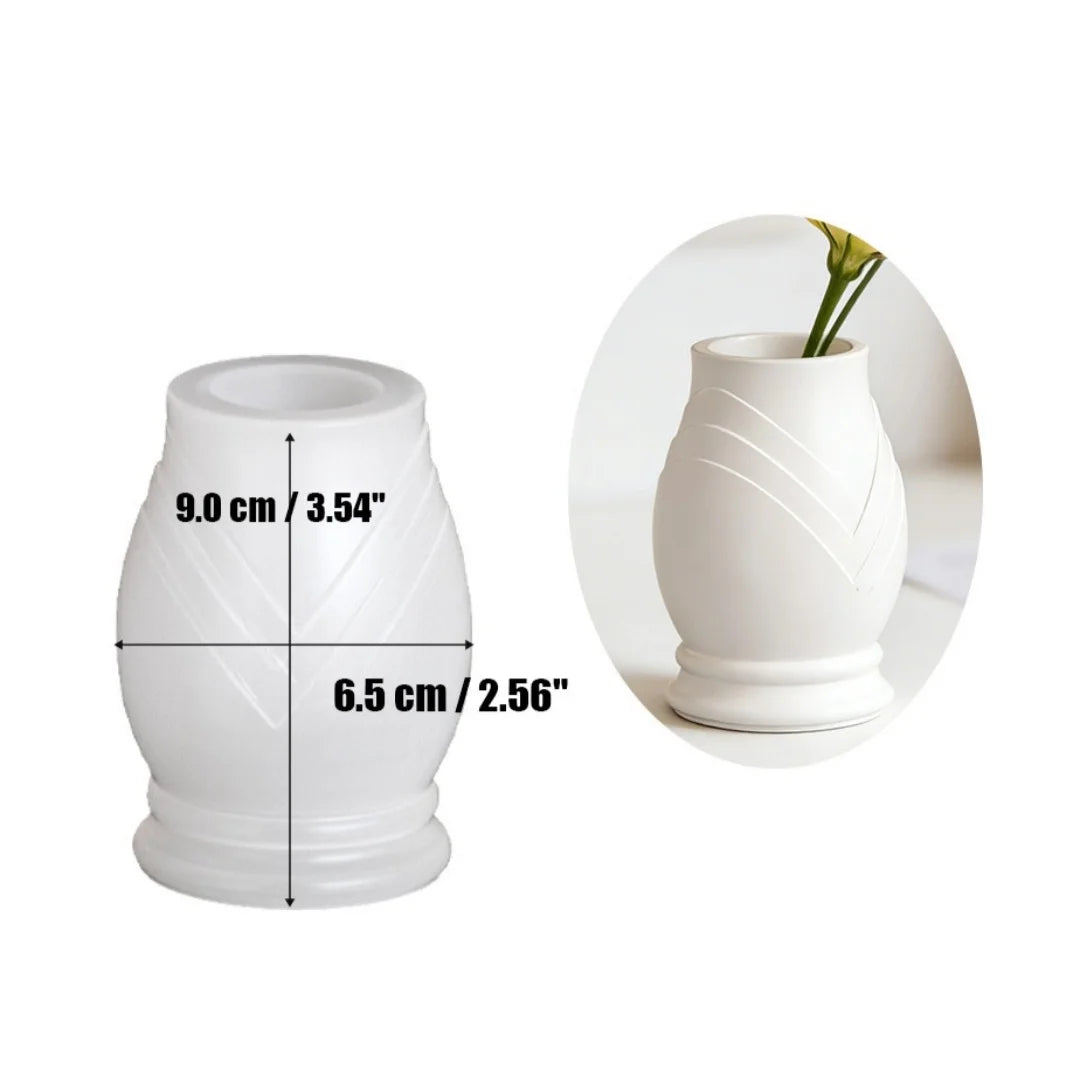 moule silicone vases rayures verticales classique pots fleurs décoration intérieure facile démouler succulentes rangement
