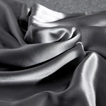 housse coussin soie mûrier gris métallisé satinée contemporaine non toxique environnement