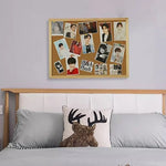 tableau mural liège bois cadre minimaliste photos punaises trombones 20x30cm 30x40cm 40x60cm