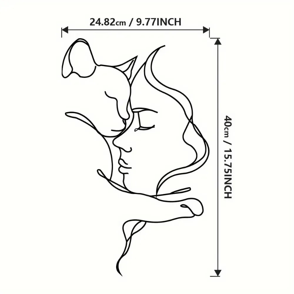 sticker mural cheval stylisé graphique moderne adhésif noir opaque décoration mur chambre salon erotique