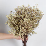 bouquet fleurs séchées violet rose vert jaune blanc modernes vase blancintérieur décoration bohème nordique