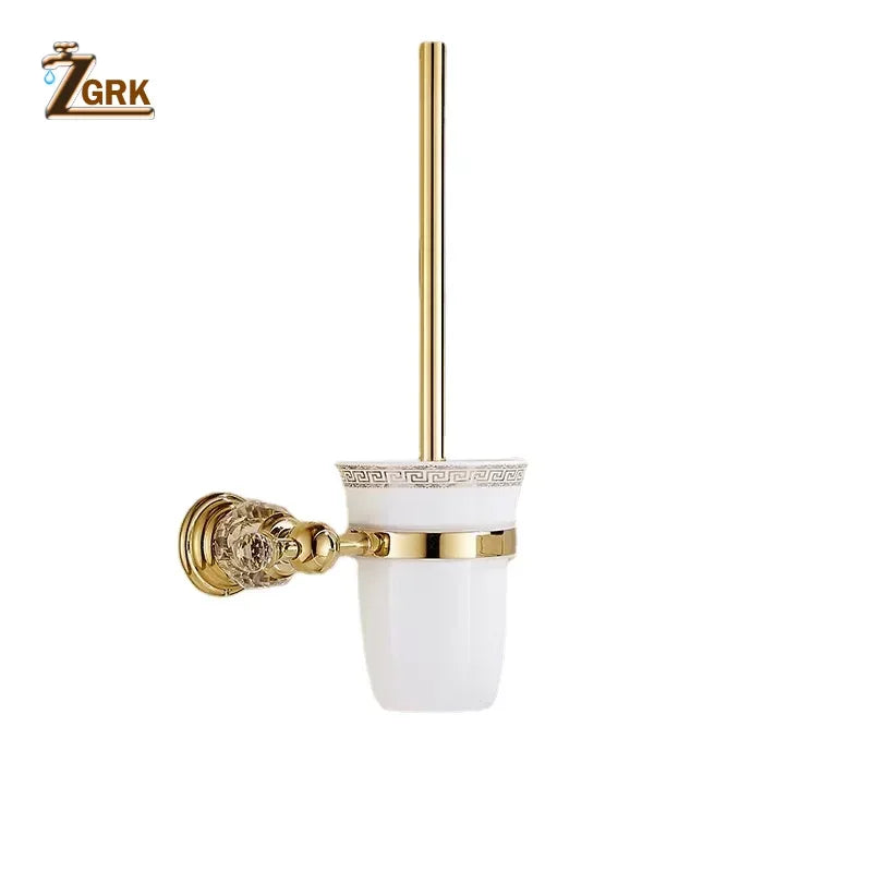 ensemble porte serviettes or élégant porte savon porte serviettes triple barre brosse wc accessoires