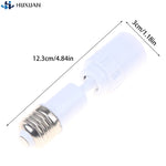 adaptateur douille led e27 blanc moderne base lampe réglable universelle fixe rond lisse