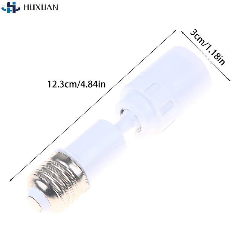 adaptateur douille led e27 blanc moderne base lampe réglable universelle fixe rond lisse