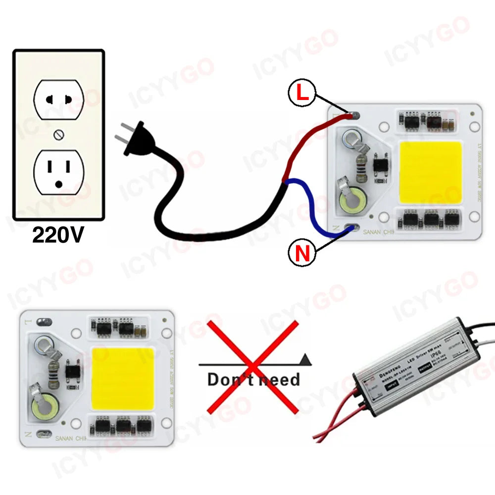 ampoule led 25w 35w 50w 220v blanc mat moderne driver free 3000k 6000k