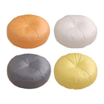 coussin sol moderne orange blanc gris jaune mousse imperméable tatami meditation salon