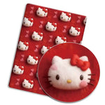tissu coton imprimé chats rubans coeurs léopard enfantin coussin maison couturerobe poupée rideau abrasion