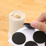 protecteurs meubles noirs adhésifs texturés anti dérapants pratique utilitaires 10 pièces 25mm