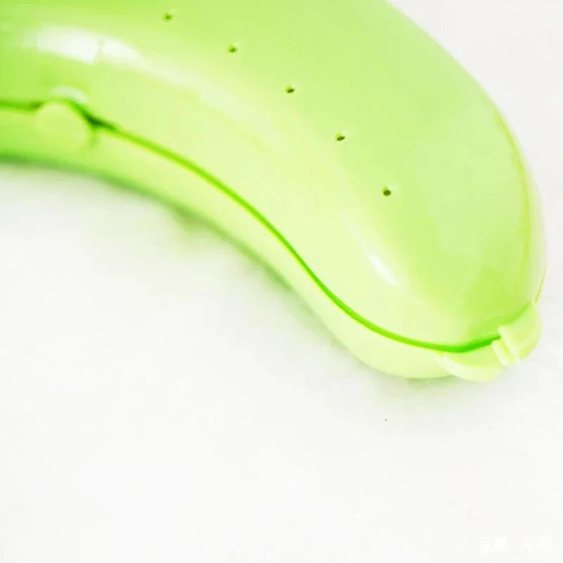 boîte rangement bananes moderne vert rose jaune clips fruits écologique portable