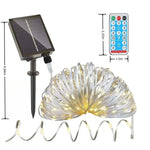 guirlande lumineuse solaire 100m 800led multicolor télécommande modes festif extérieur