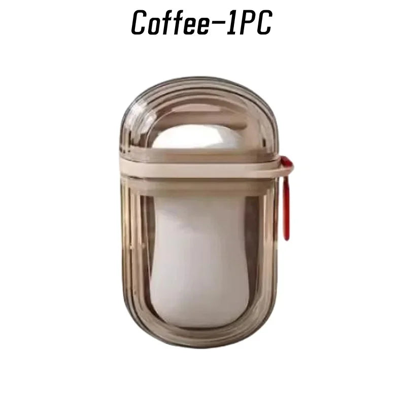 boîte savon moderne blanc rayures horizontales portable couvercleSizeMode: 7,5cmx11cmx4cmSizeMode: set 20 piècesSizeMode: