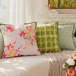coussins décoratifs motifs floraux nordique poly coton modernes 30x50cm 45x45cm