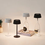 lampes table led rechargeables usb moderne noir blanc plissé sans ombre