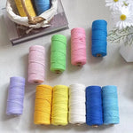 corde macramé coton torsadé mm décoration artisanale rustique fait main textile maison