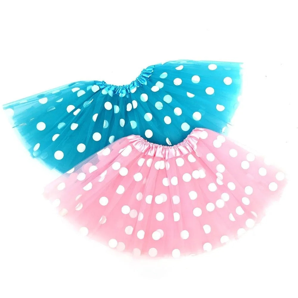 jupe tutu points classique couleur rose bleu orange violet translucide élastique femme junior été