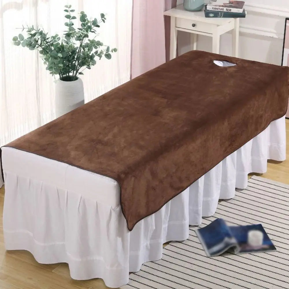 drap massage velours marron rose blanc moderne 80x200cm 120x200cm bambou confortable