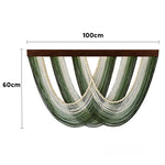 rideau macramé boho moderne franges vert blanc marron bleu gris salon