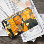 autocollants carte crédit homme billets fond ornemental waterproof classiques or noir blanc
