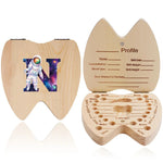 boîte dents bois astronaute carte profil grille tailles bébé