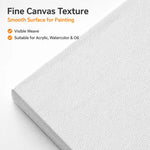 toile peinture blanc moderne 20x20cm acrylique aquarelle huile 3mm epaisseur