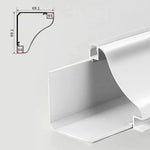 Bande LED éclairant une chambre à coucher moderne
