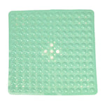 tapis douche moderne perforé drainage anti dérapant salle bain gris clair vert rose suctionolvable