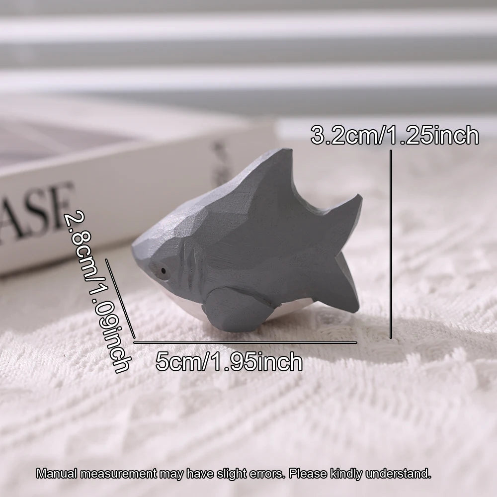 requin papier gris blanc origami deco maison animal compagnie occasionnel artisanal populaire