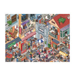 autocollants 3d multicolores illustration village artiste scènes effet diy peinture huile superposés autoadhésifs