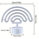 lampe néon arc ciel moderne violet bleu vert jaune orange rouge usb piles chambre