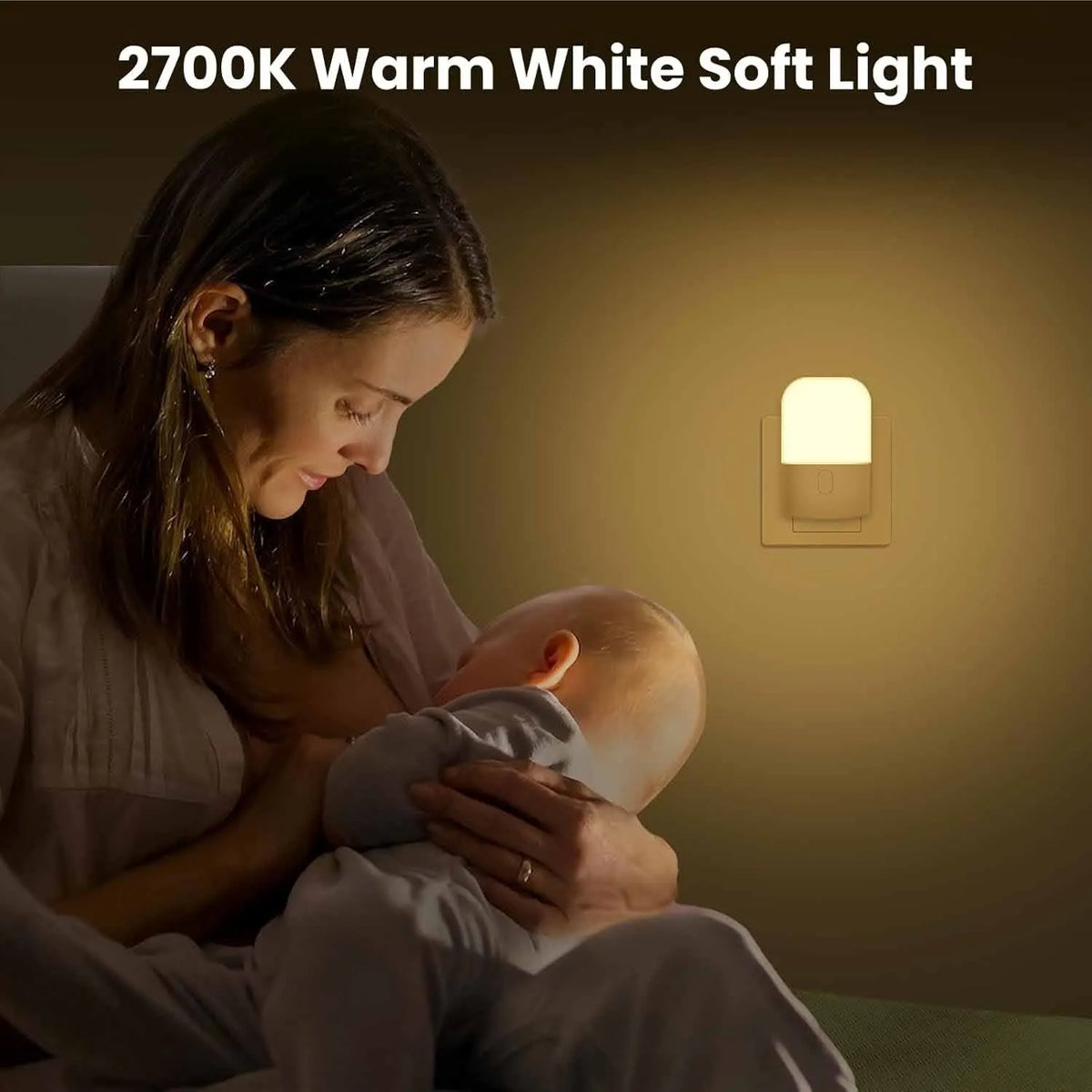 veilleuse nuit led capteur lumière réglable blanc chaud moderne adhésif prise eu sensor dusk