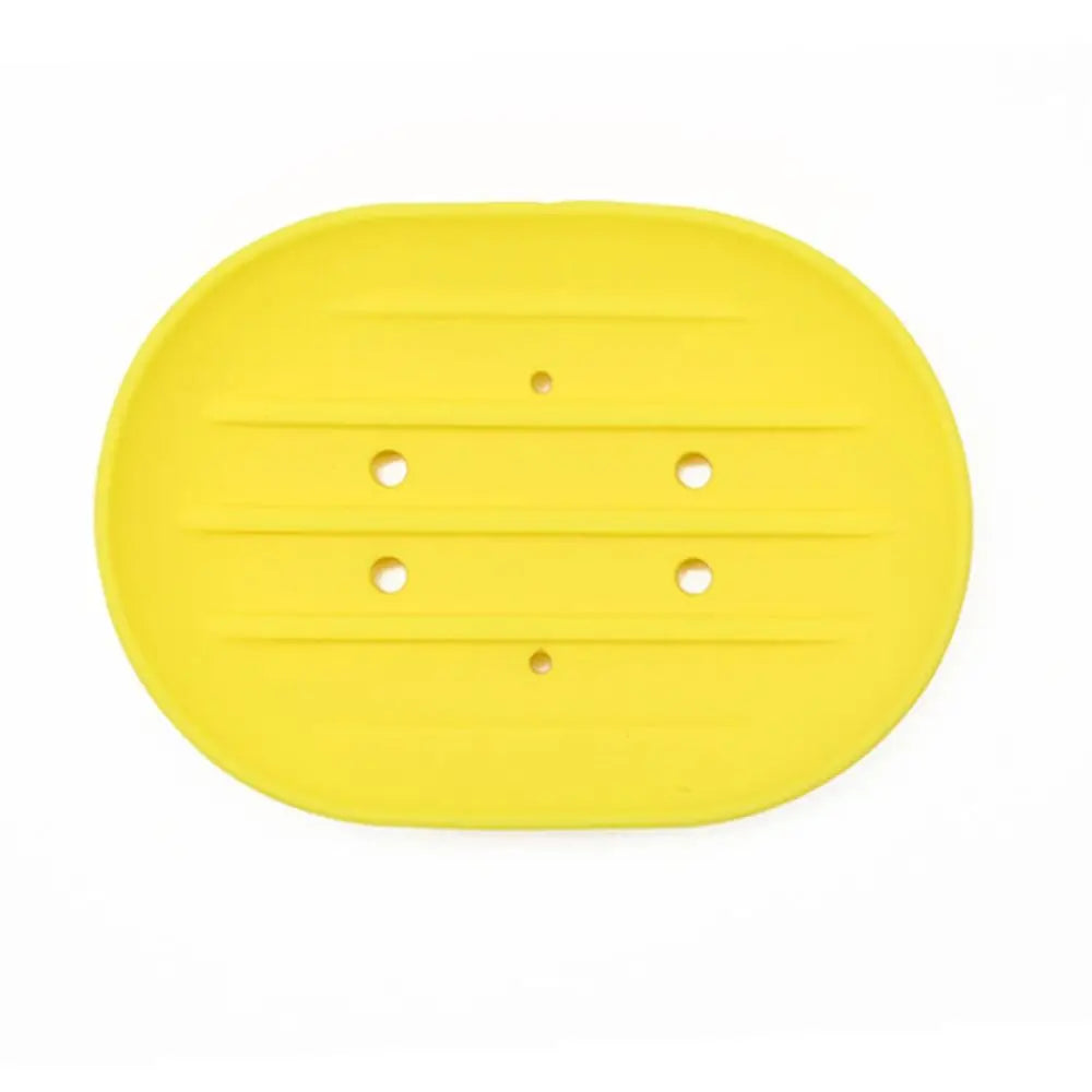 support savon moderne adhésif gris rose blanc bleu jaune rouge vert plat ovale rainuré