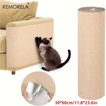 tapis grattage chats gris adhésif protection meubles salon canapé moderne polyestère