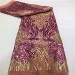 tissu dentelle sequins broderie élégant polyester coton mariage décoration voile